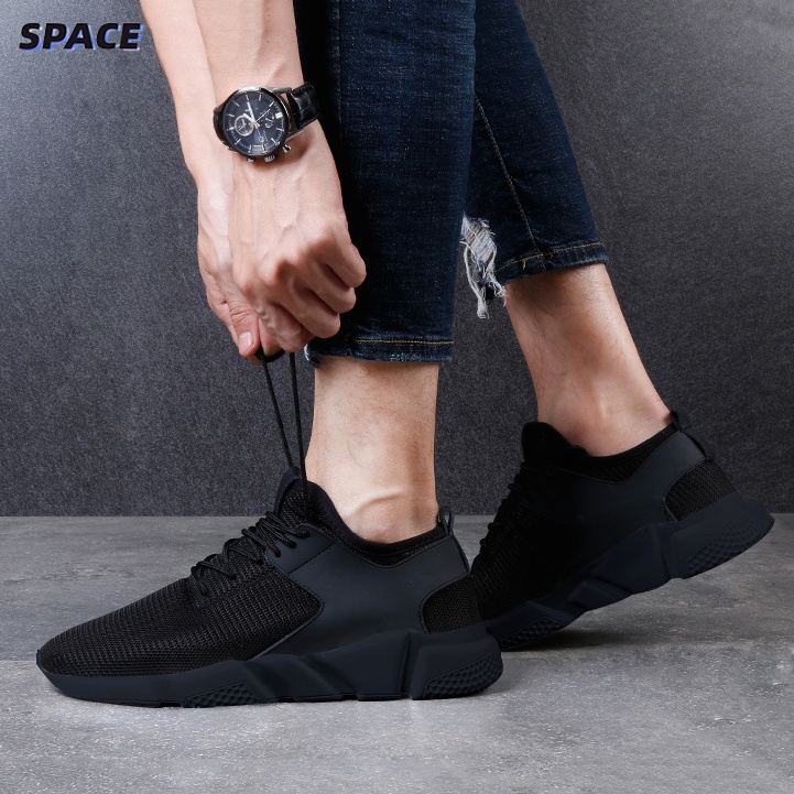 SPACE Men's Darkness MidCut Sneakers Casual Rubber Shoes M911Standard