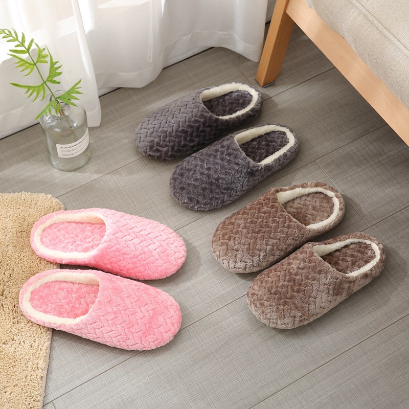 SHOPP Indoor Slippers Memory Foam House Slippers Men Women Slient Home ...