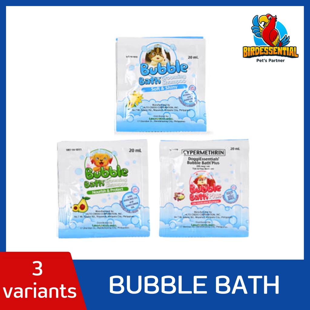 Bubble Bath Dog Grooming Shampoo 20ml DoggiEssentials | Shopee Philippines