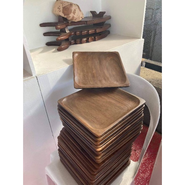 square plate made of Iron wood/magkono,, 1x10x10 inches (250.00each ...