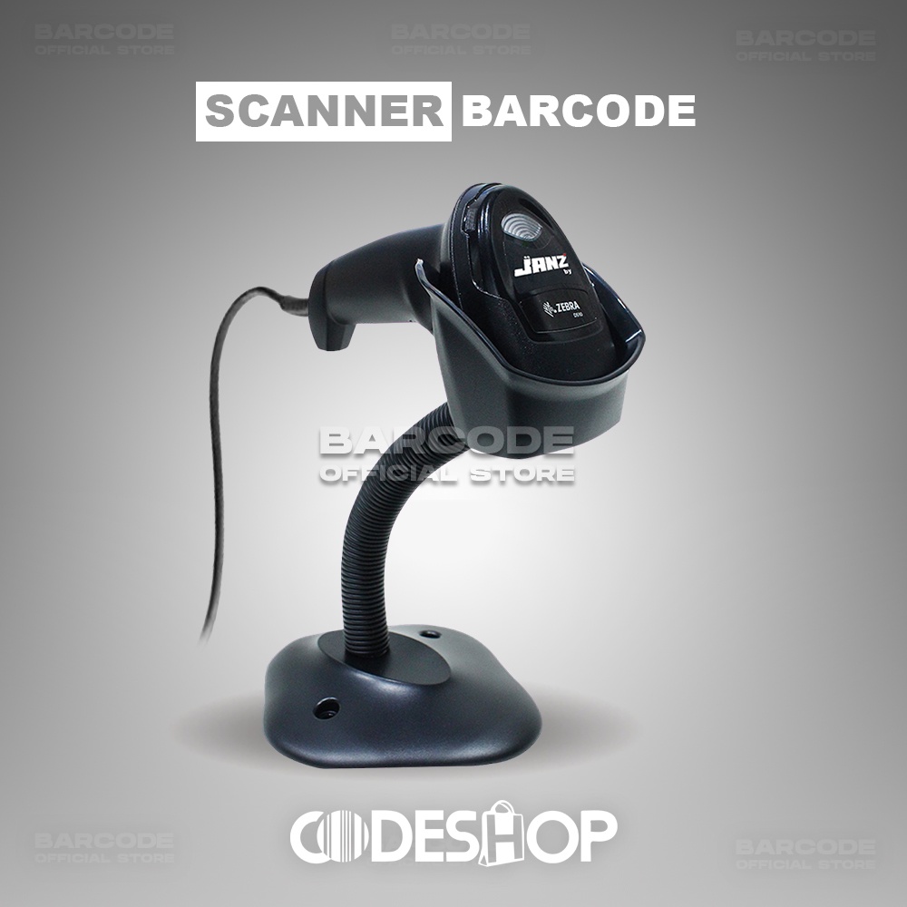 JANZ BY ZEBRA DS1001 Barcode Scanner - DS-1001 Auto Scan QR Code 2D ...