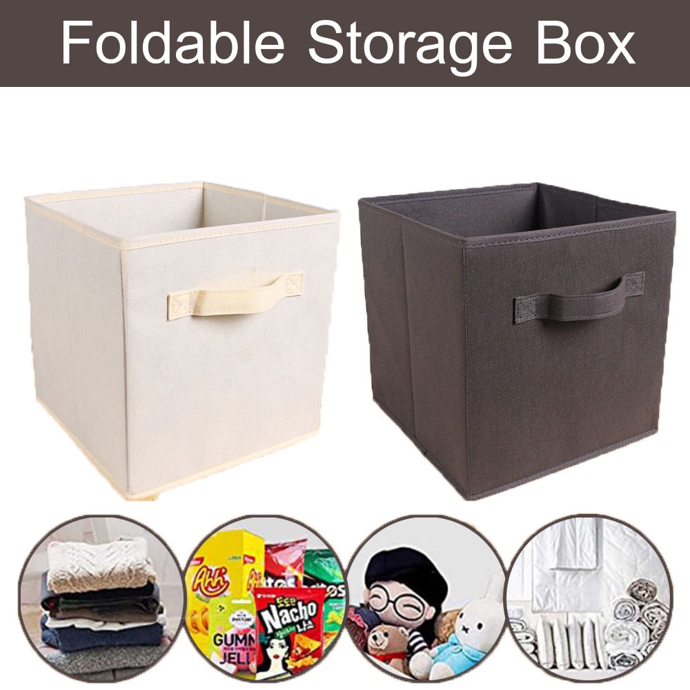 Foldable Storage Box Organizer No Cover Multi-purpose Collapsible Non ...