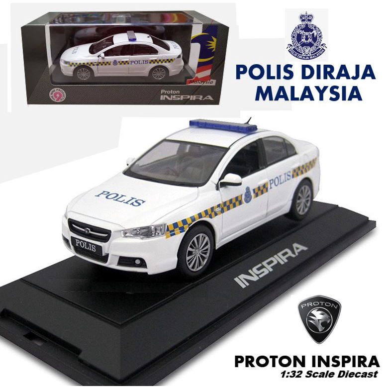 1:32 Scale Proton Inspira Polis Police Diraja PDRM (Limited Edition ...