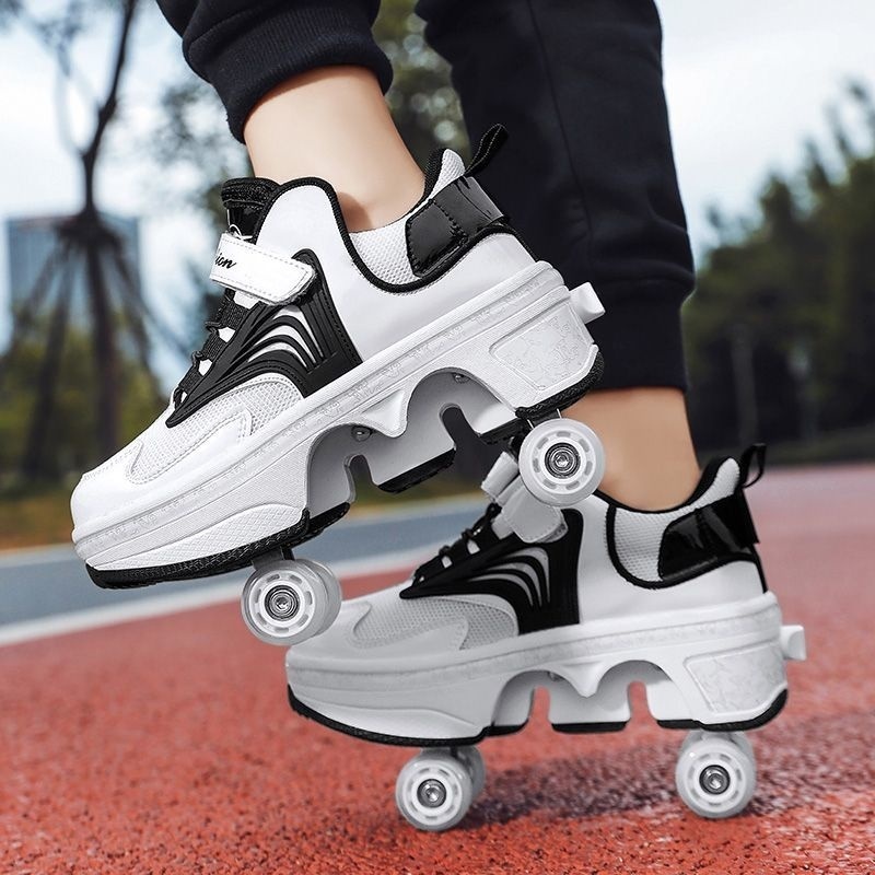 new 2024 deformation shoes new four-wheel riot shoes riot roller skates ...