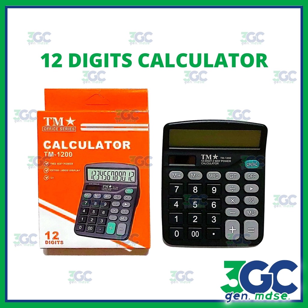 TM1200 Calculator (12Digits) Shopee Philippines