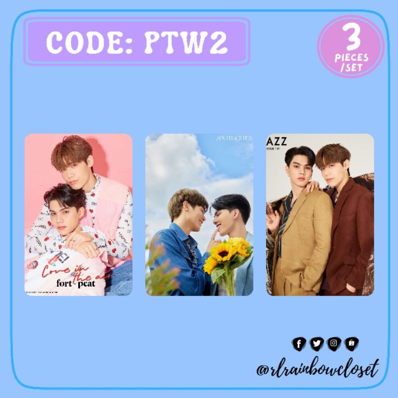 Thai BL FortPeat Photocards Fort Thitipong Peat Wasuthorn BabyFeat