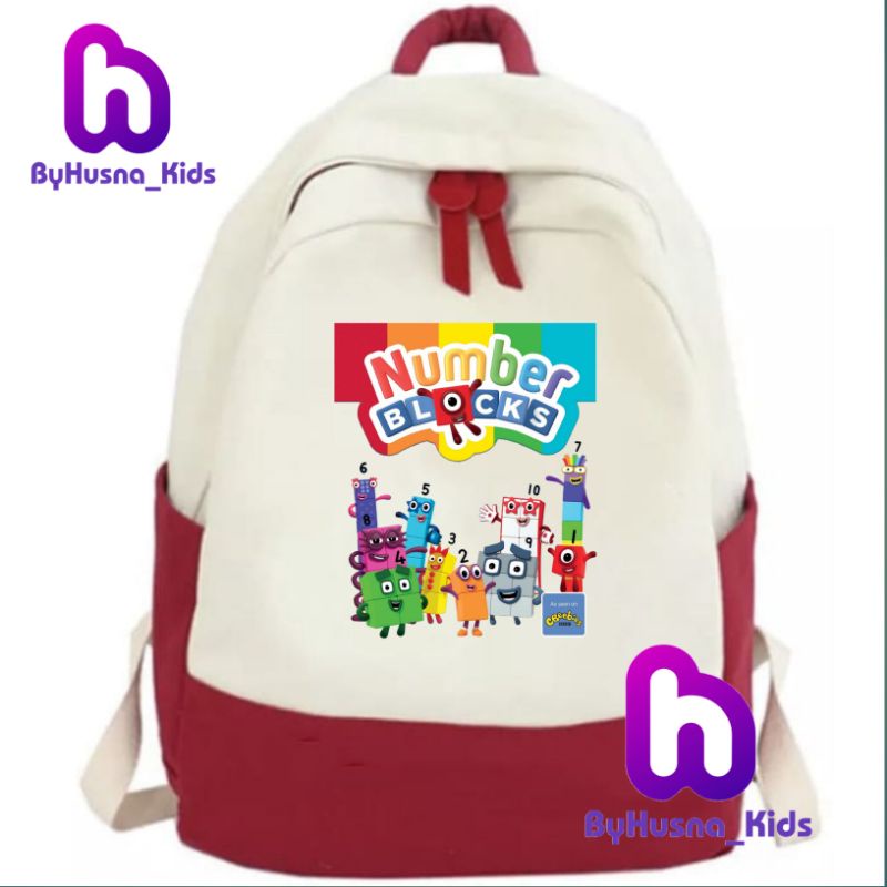 Children's BACKPACK NUMBER BLOCKS BACKPACK NUMBER BLOCK BACKPACK UNISEX ...