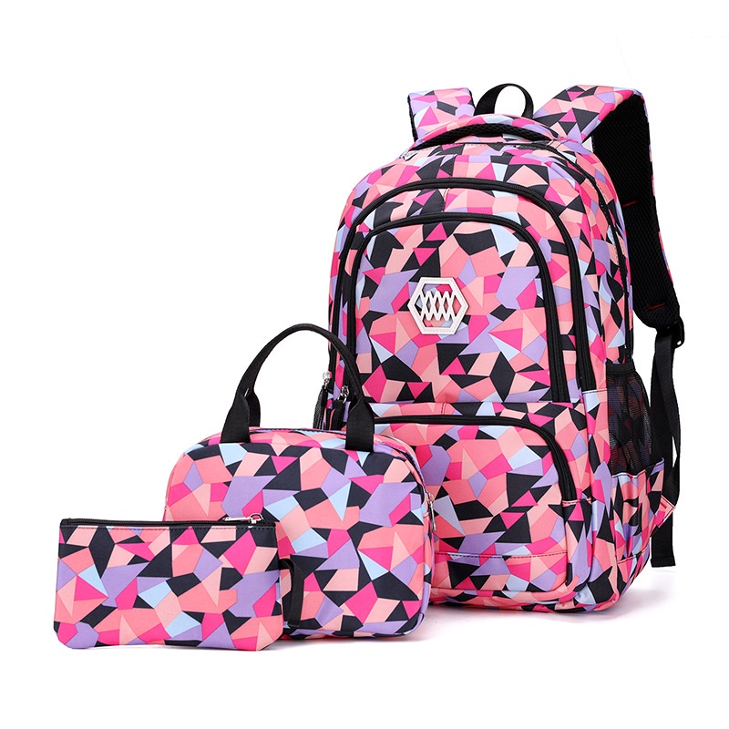 CY SHOP 3 in 1 set student school bag camouflage fashion backpack light ...