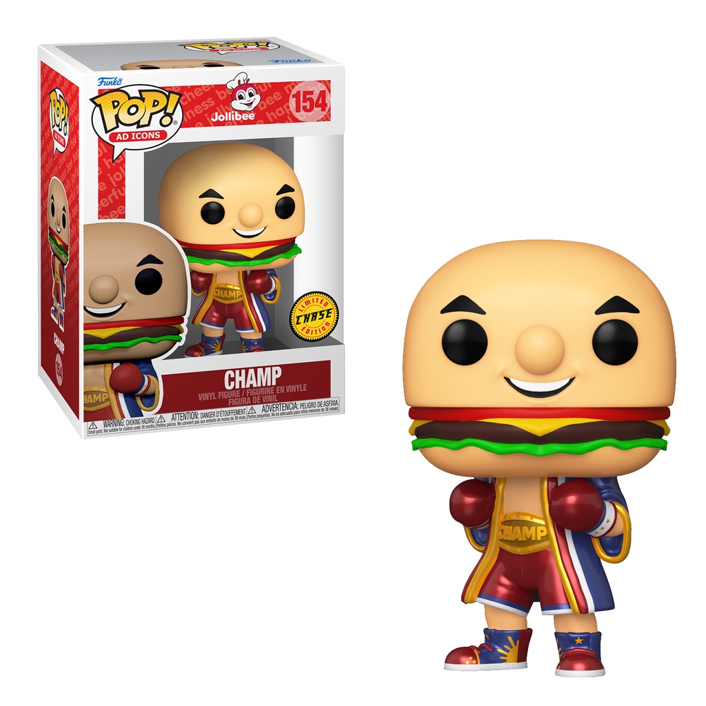 Funko POP! Ad Icons: Jollibee - Champ (CHASE) 154 With Boss