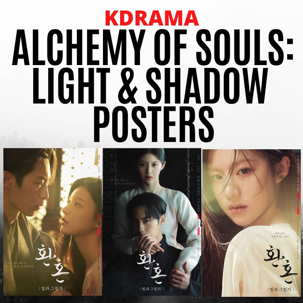 ALCHEMY OF SOULS LIGHT AND SHADOW NETFLIX Kdrama Series Posters A4 