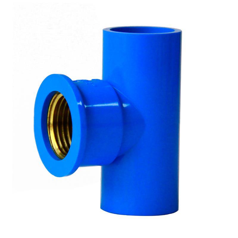 PVC Inlet Copper Tee Water Supply Pipe Copper Internal Thread Internal