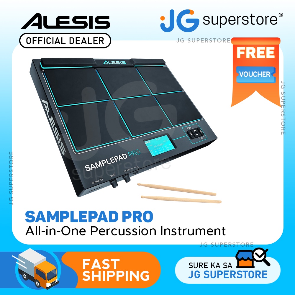 Alesis Sample Pad PRO 8Pad Percussion and SampleTriggering Instrument with Dual Zone Rubber