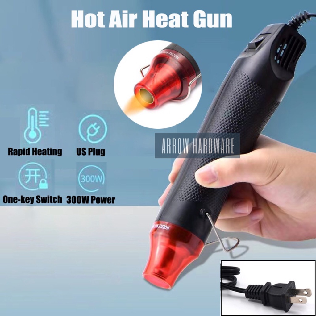 Bat 220V 300W Handheld Hot Air Heat Gun Heavy Duty Hot Air Blower ...