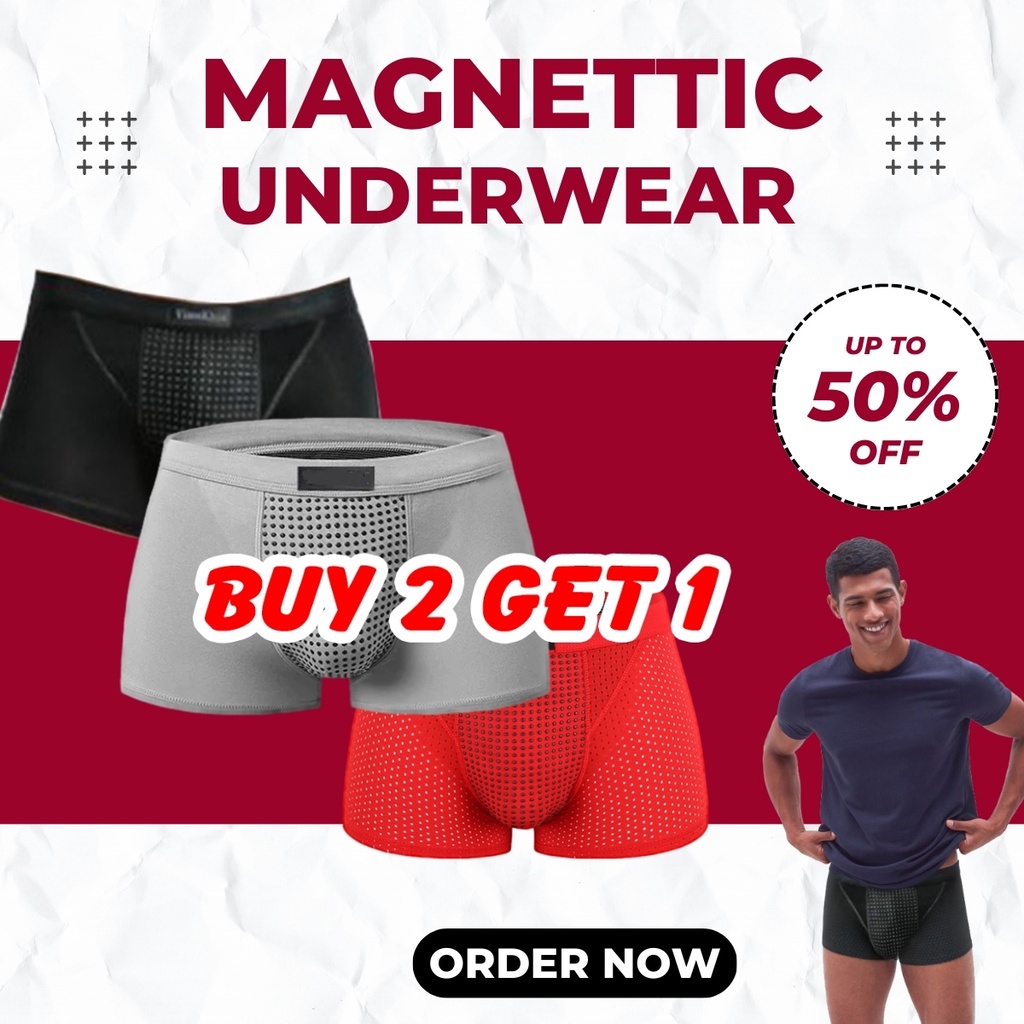 [Available in Manila] MAGNETIC UNDERWEAR for men Viane Klcin Underwear ...