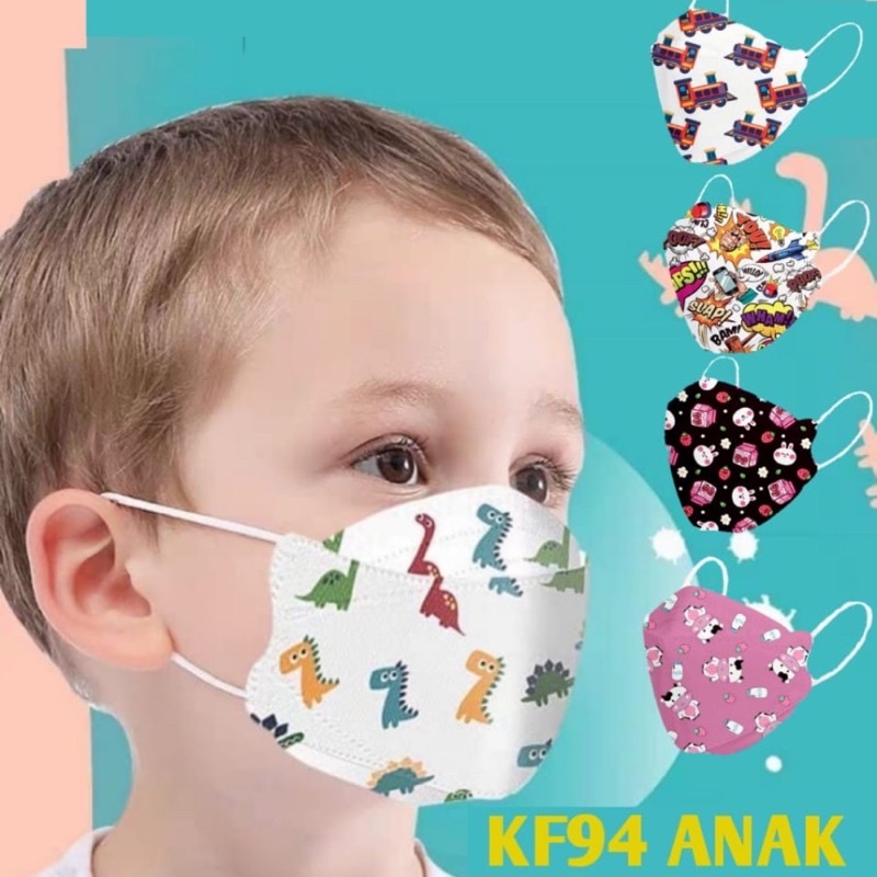 10-Piece Children's KF94 Masks with Patterns | Shopee Philippines