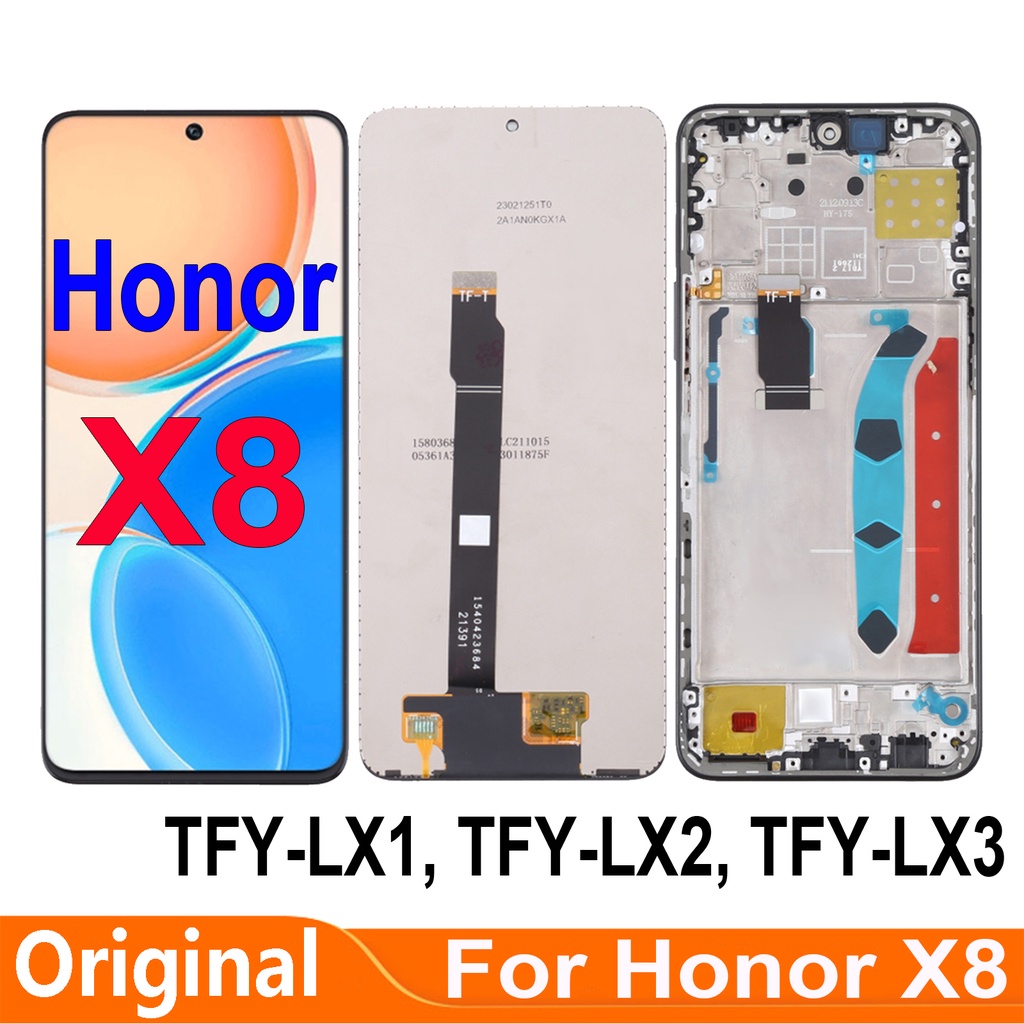 Original LCD for Huawei Honor X8 4G Version TFY-LX1 TFY-LX2 TFY-LX3  LCD Display Touch Screen Digitizer Assembly Replacement Repair Part