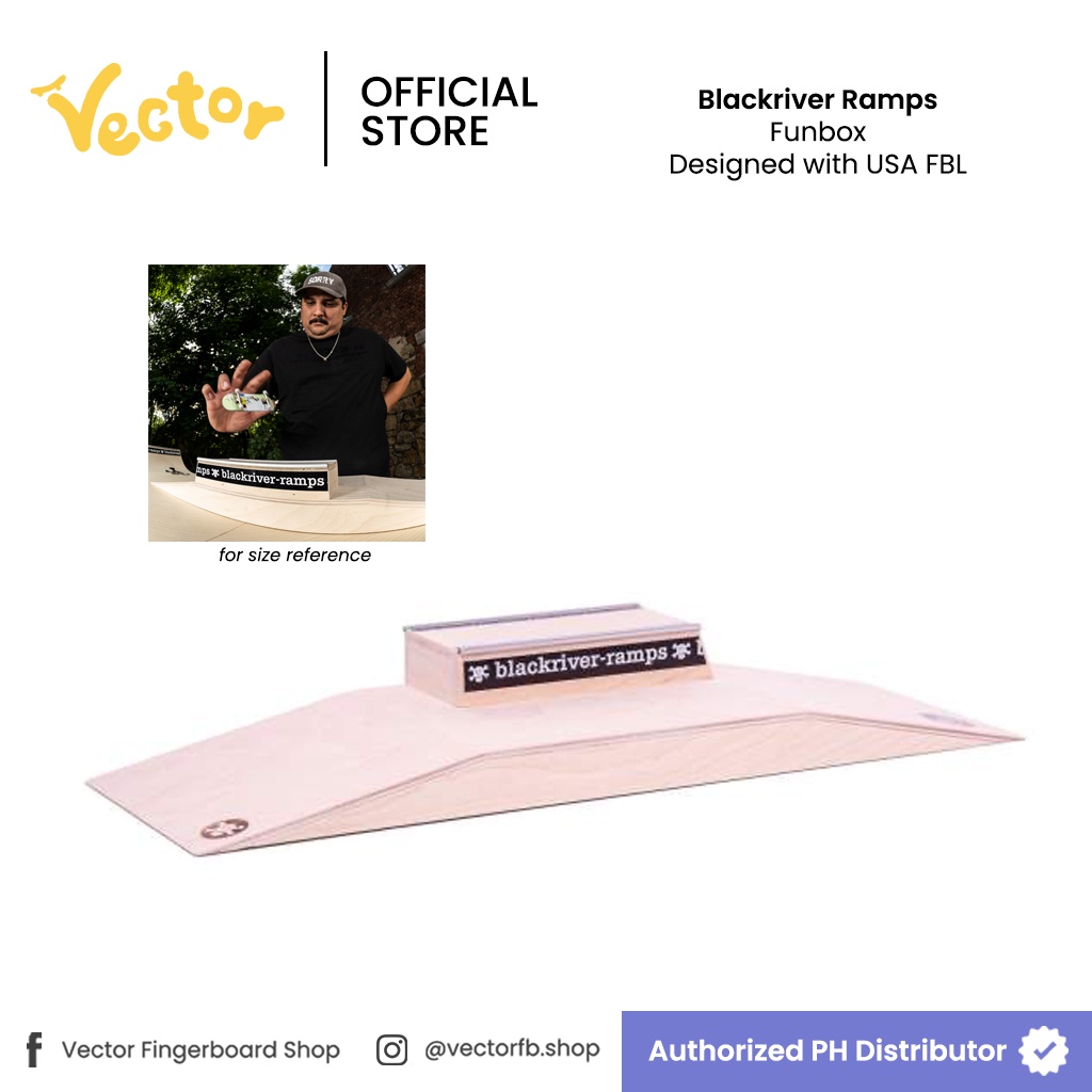Blackriver Ramps Funbox Designed with USA Fingerboard League BRR