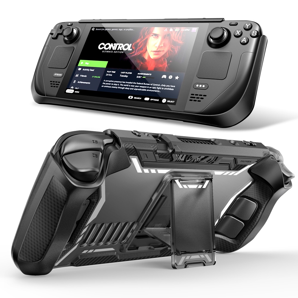 Mumba Grip Case For Steam Deck OLED (2023) – Anti-Slip, Hard Shell, Black