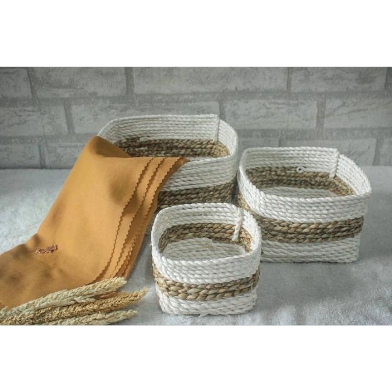 Mini Basket set Of 3/Seagrass Basket/Multipurpose Basket/Seagrass
