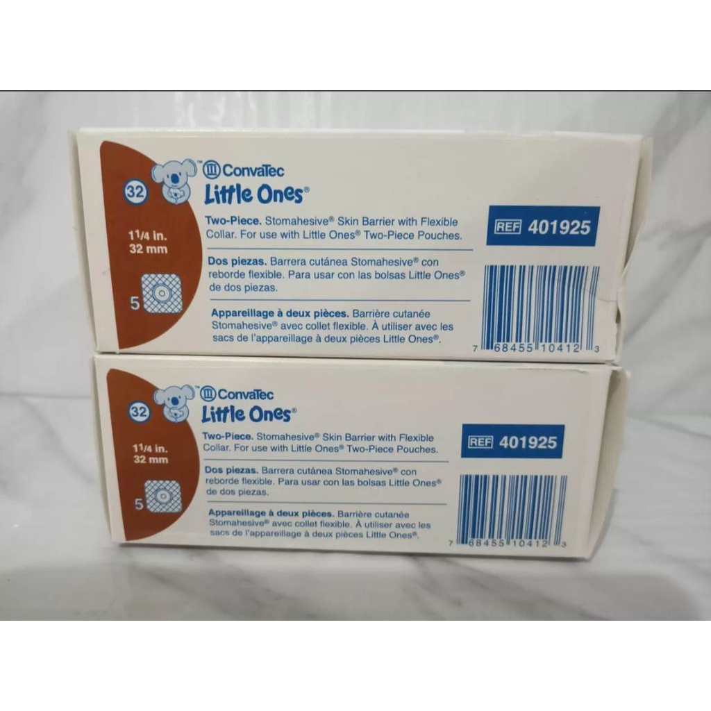 32mm Wafer Stomahesive Flexible Convatec Little Ones 10Pcs Shopee