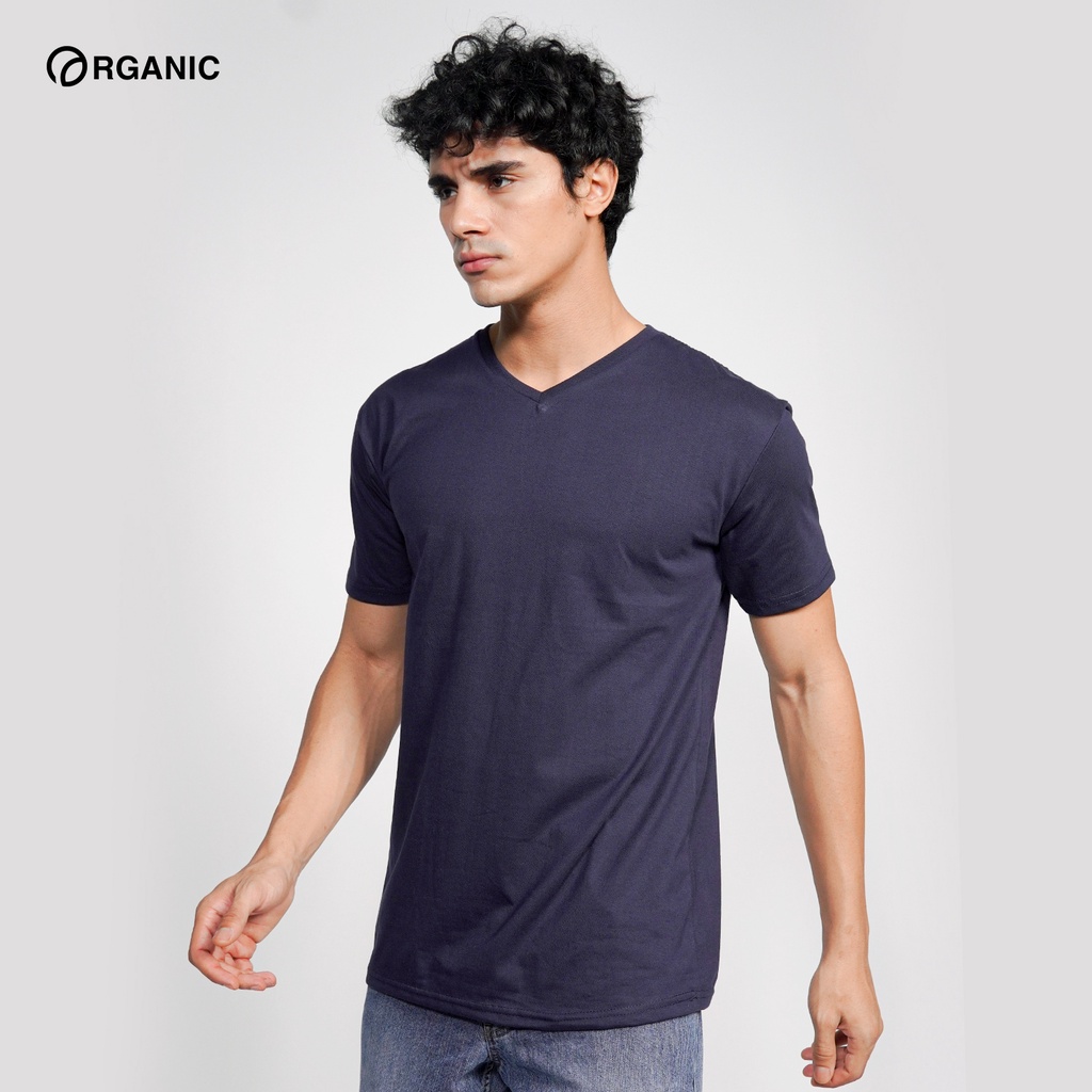 Organic Cotton V neck Tshirt for Men Trendy tops summer outfit clothing ...