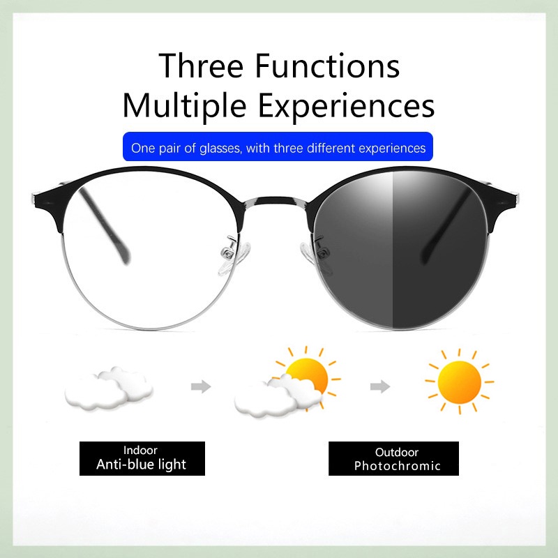 *Ready Stock*Antiblue light colorchanging glasses with replaceable