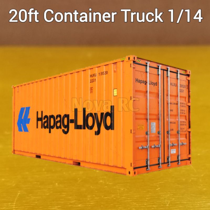 20ft 40ft Container Sticker Set For Rc Truck trailer 1/14 Hapag-Lioyd ...