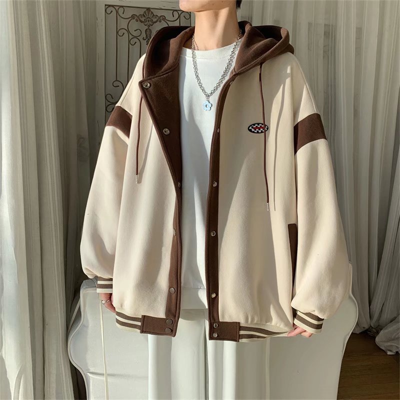 saferido Men Casual Hoodies Spring Summer Harajuku Korean Men's Loose Hooded Tops Large Size Three Quarter Sleeve Hooded Tops