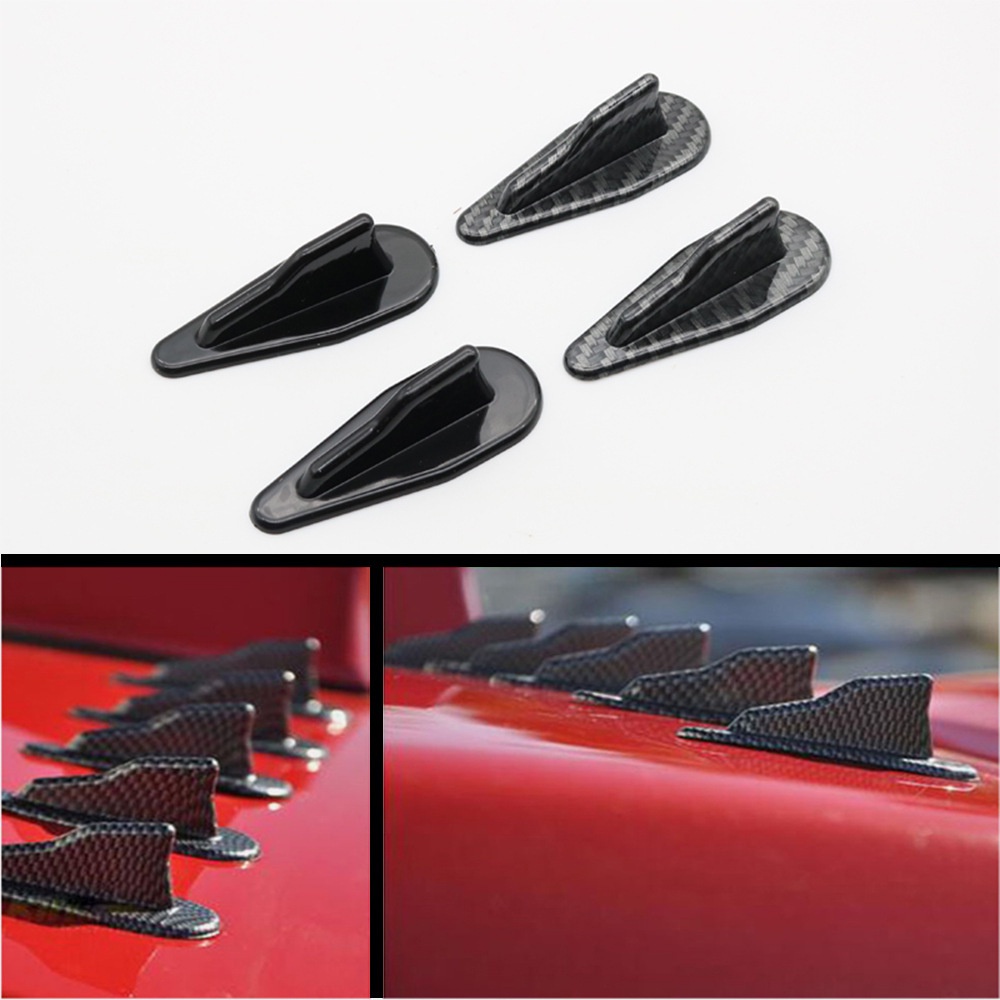 10 Pcs Air Vortex Generator Diffuser Shark Fin Kit for Spoiler Roof ...