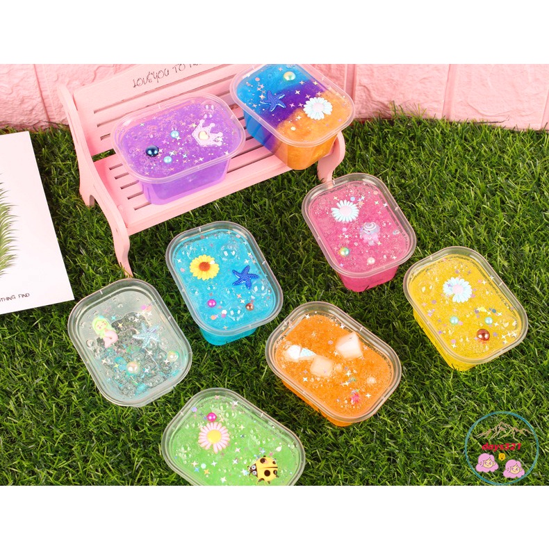 Slime with flower seeds ONE BOX of many colors | Shopee Philippines