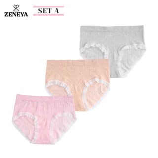 Set of 3 pcs) Zeneya Seamless Boyleg Boxer Panty For Women