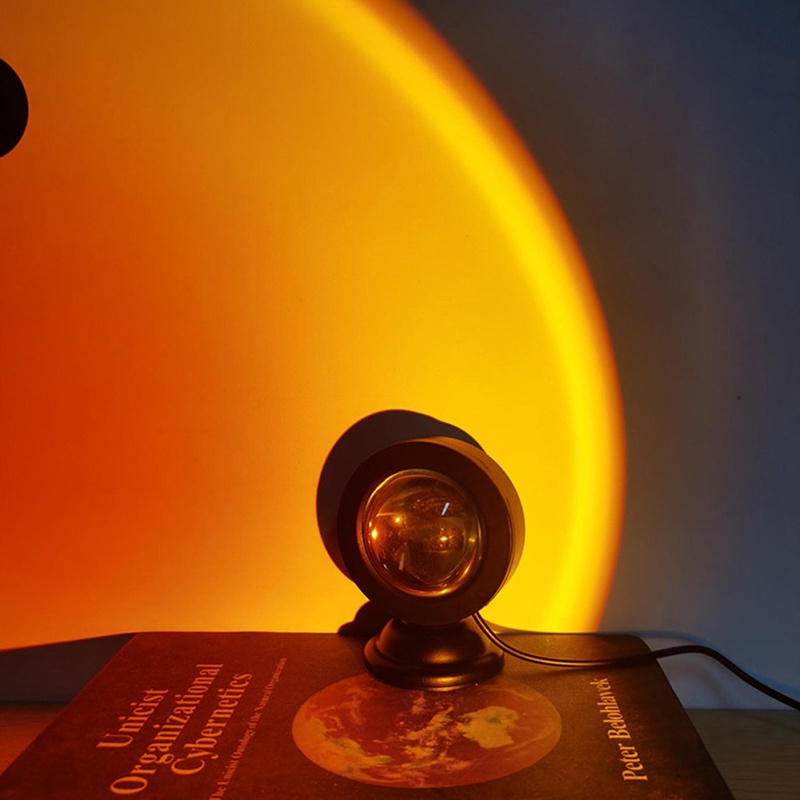 Led USB Sunset Lamp Projector Home Decor Night Light Portable Mood Light For Bedroom Living Room Wall Photography Neon Lights Shopee Philippines