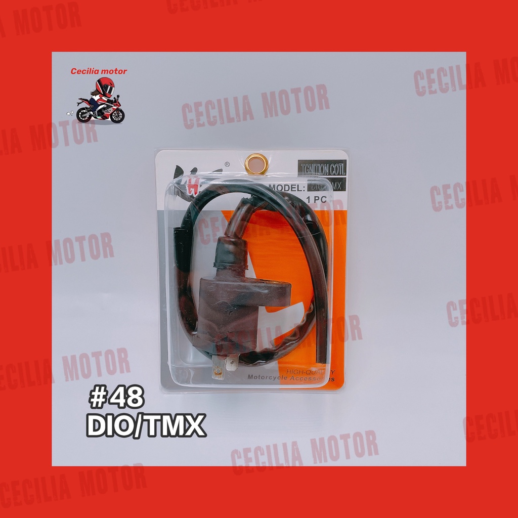 MOTORCYCLE IGNITION COIL UNIVERSAL SUZUKI DIO GY6 XRM110 XRM125/WAVE