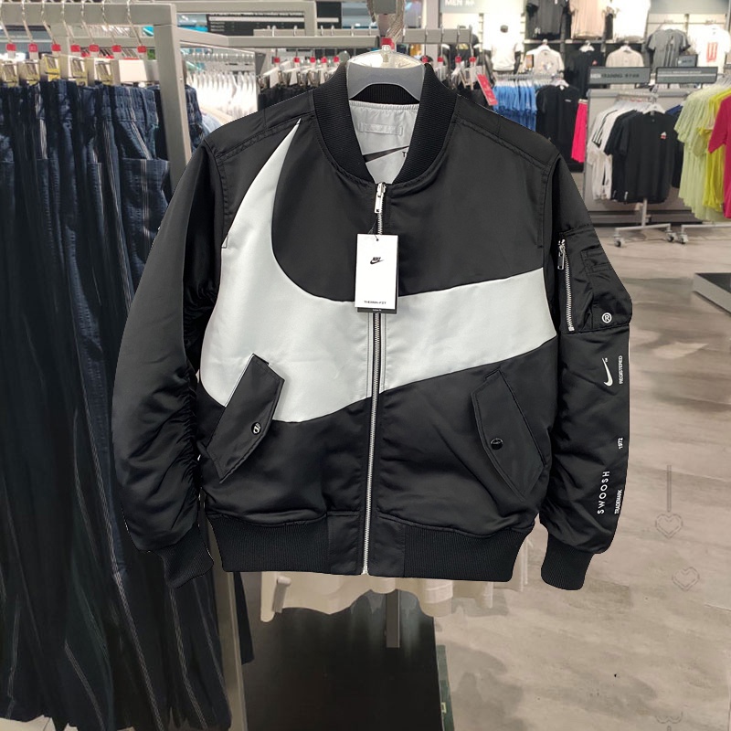 Nike100 Original Men's Cotton Jacket Double Sided Large Logo Printed