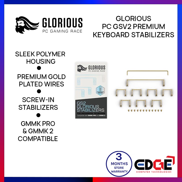 EDGE GLORIOUS PC GSV2 Premium Keyboard Stabilizers for GMMK Pro and