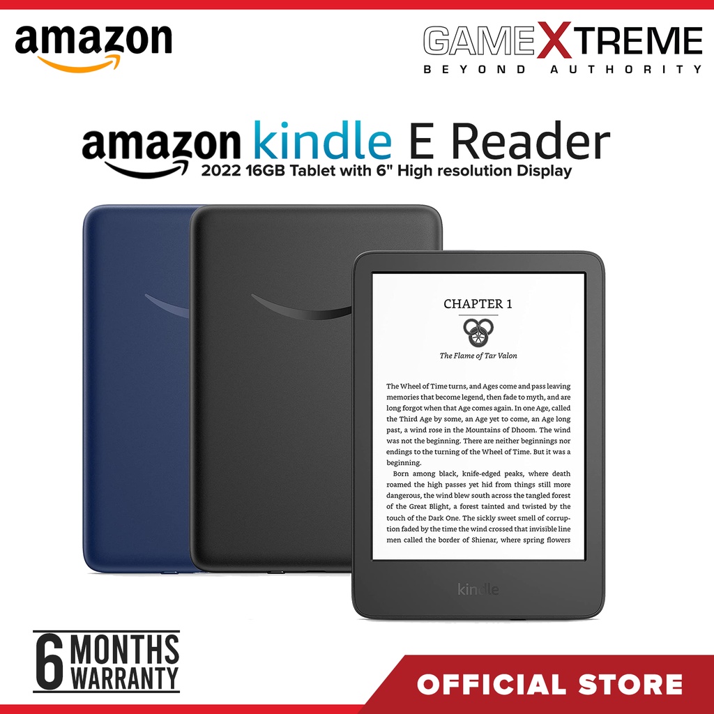 Amazon Kindle EReader 2022 16GB Tablet with 6" High resolution Display