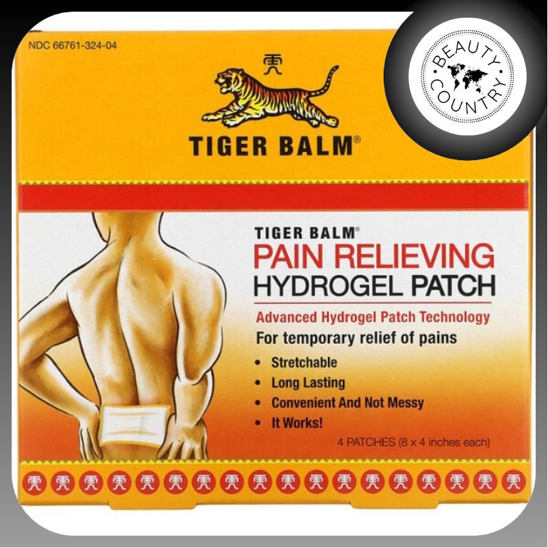 Beauty Country | Tiger Balm Pain Relieving Hydrogel Patch, Large, 4