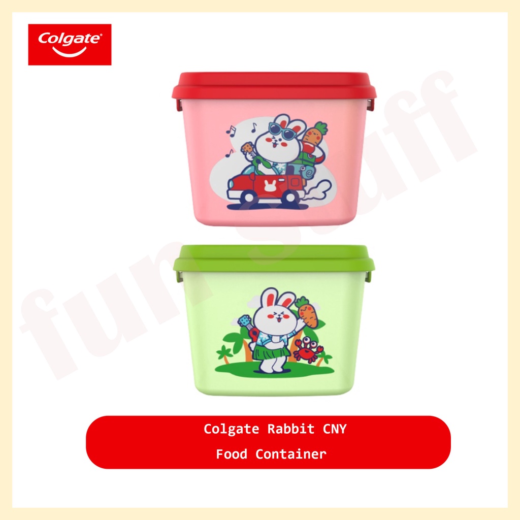 COLGATE Year of the Rabbit 2023 Food Container (Red/Green) | Shopee ...