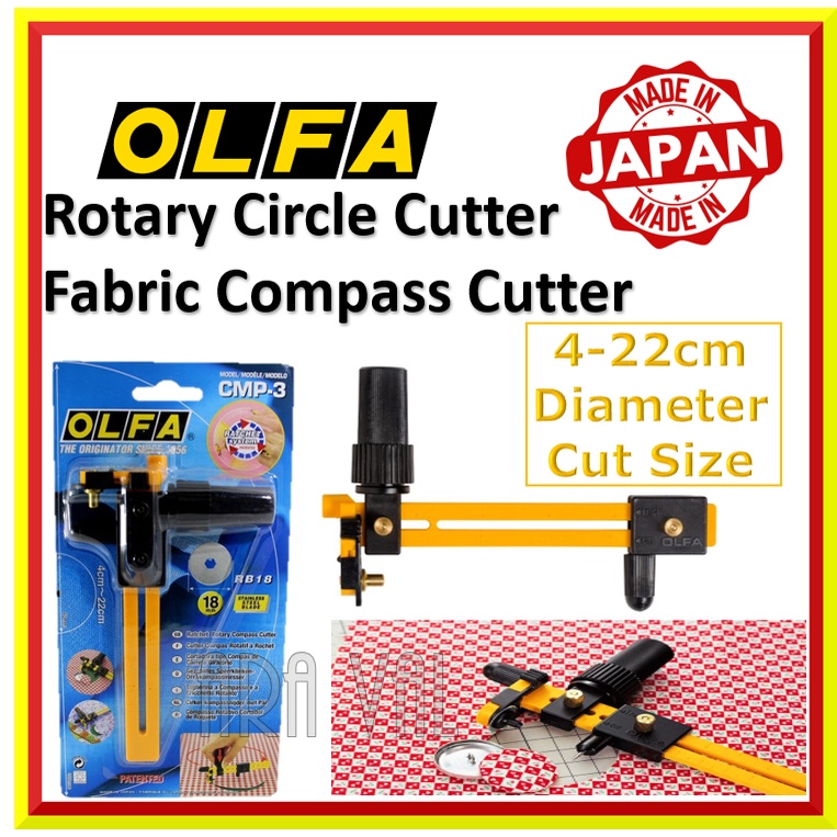 Olfa Rotary Circle Cutter CMP3 JAPAN Fabric Cutter Leather Cutter
