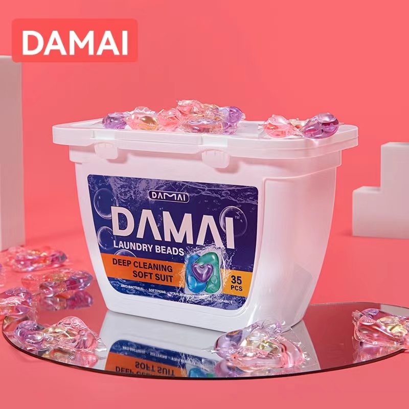 DAMAI Laundry Detergent Capsules Pods 3 in 1 Fragrance Deep cleaning