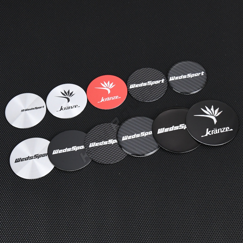 4PCS WEDSSPORT Wheel Center Sticker 45MM & 50MM & 56MM Sport Rim Cap ...