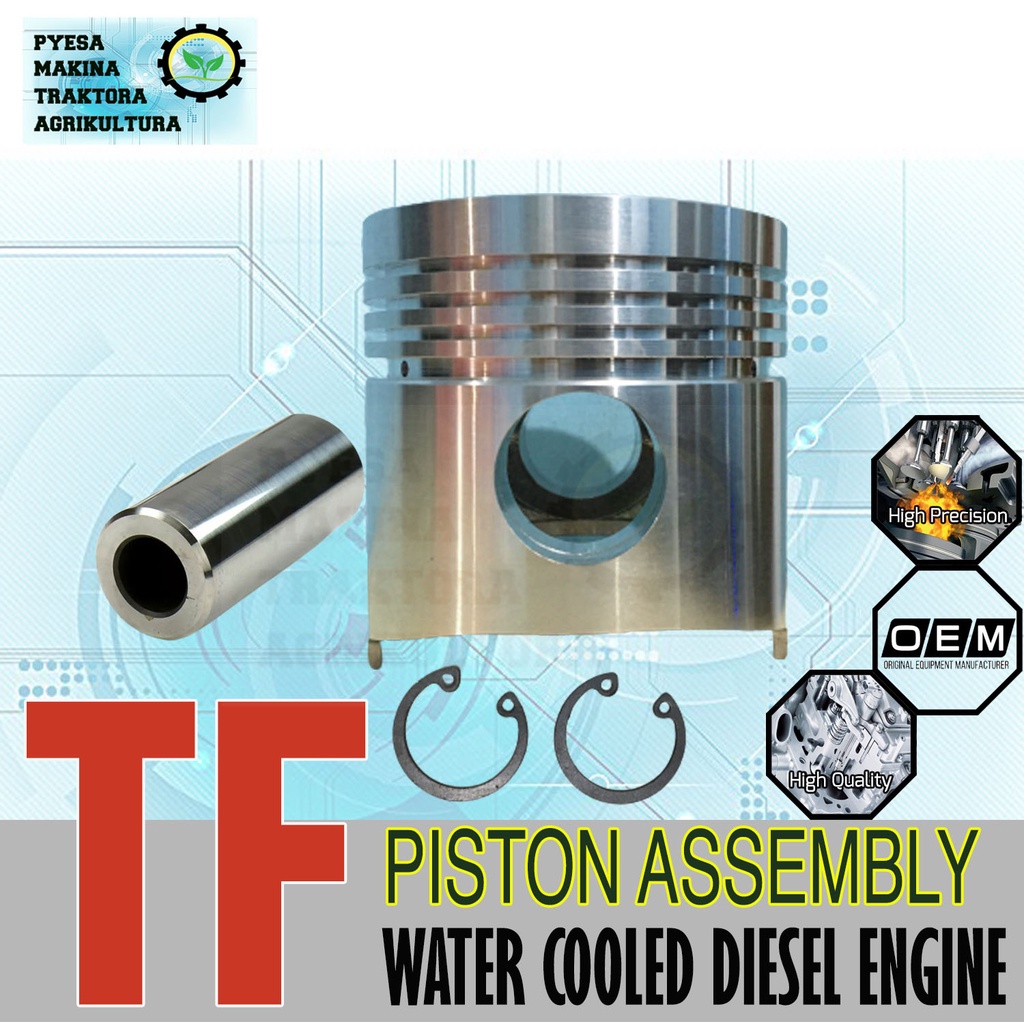 Piston Assembly Assy TF80 TF70 TF110 TF50 TF90 TF60 TF105 TF120 Yanmar ...