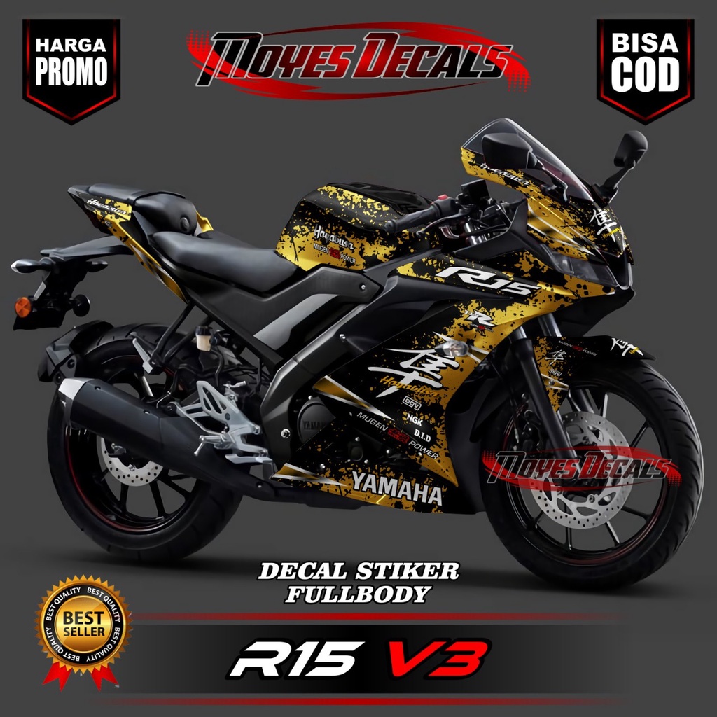 Terbaru FROMO Decal R15 V3 New Full Body - Decal Motor Yamaha R15 V3 ...