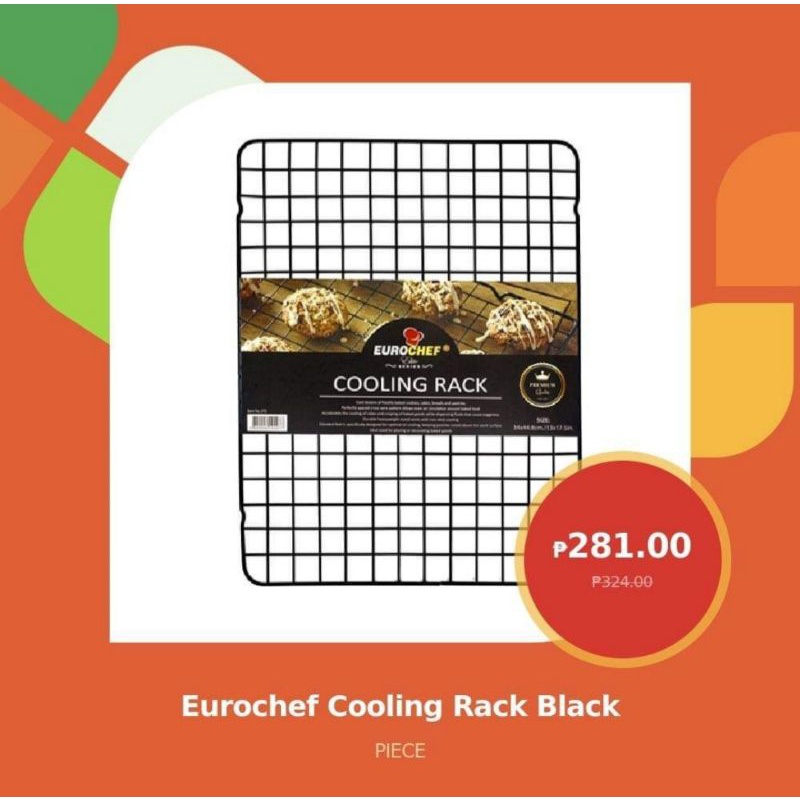EUROCHEF COOLING RACK BLACK Shopee Philippines