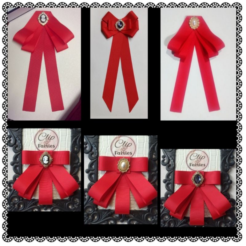 Valentin Red Ribbon Brooch | Shopee Philippines