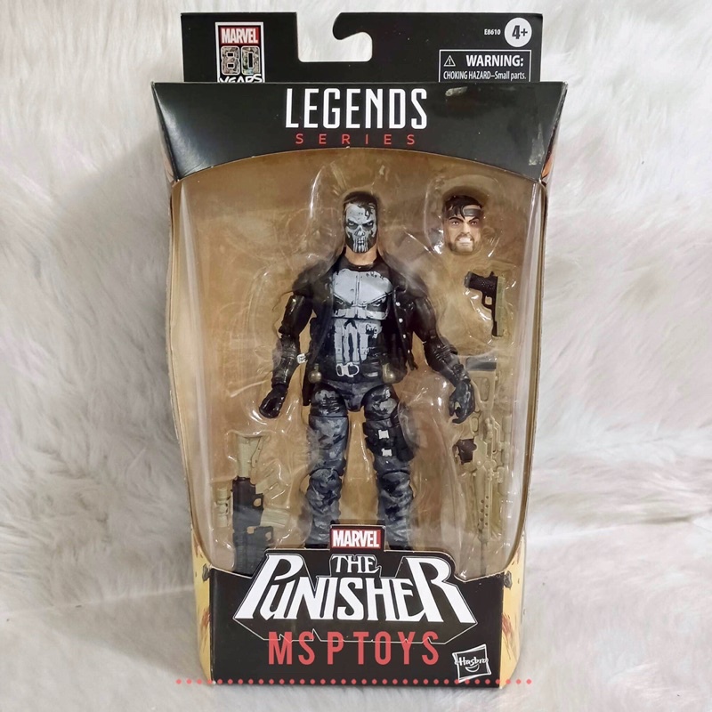 Marvel Legends C1780 – Figurina Punisher Da 15 Cm, Ispirata Ai Fumetti, Con 2 Accessori E Pezzo Build-a-Figure