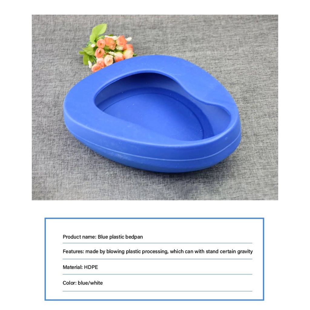 FAST DELIVERY Thick Plastic Pee Bedpan Portable Patient Bedpan Urinal