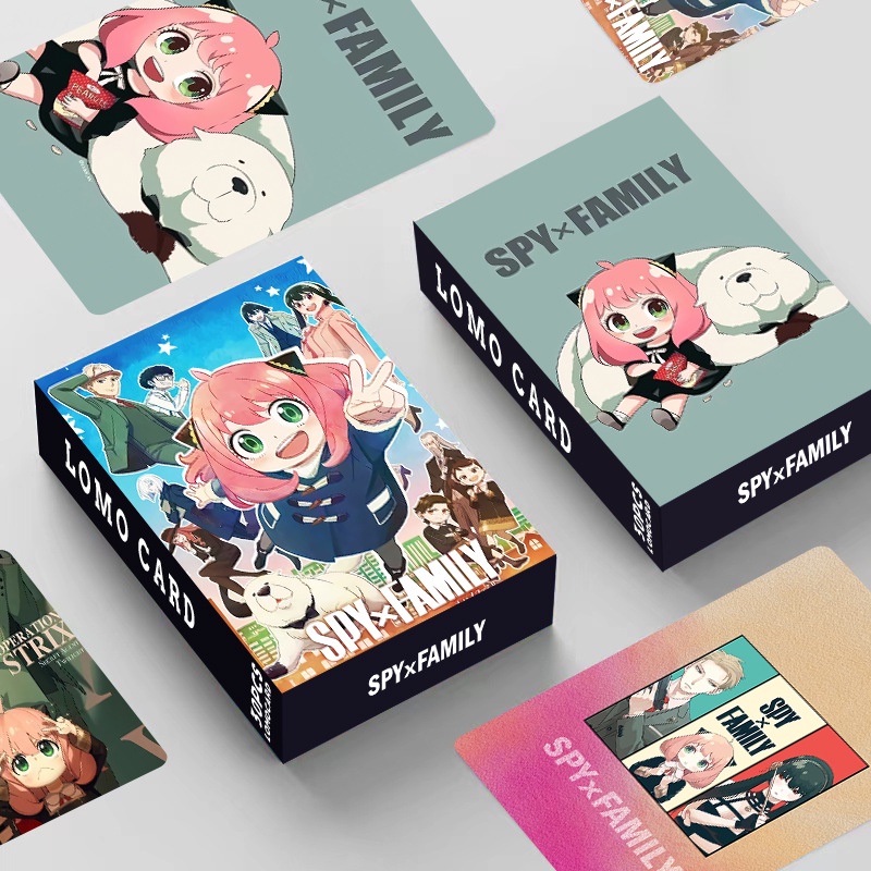 2023 SPY X FAMILY Photocard Doublesided Color Printing Lomo Card 30pcs/box Shopee Philippines