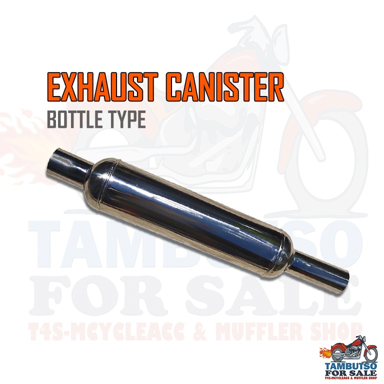 Universal Exhaust Canister Bottle Type Stainless Shopee Philippines