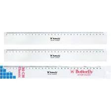 Butterfly CLASSIC Ruler 30CM Thick Plastic (PCS) | Shopee Philippines